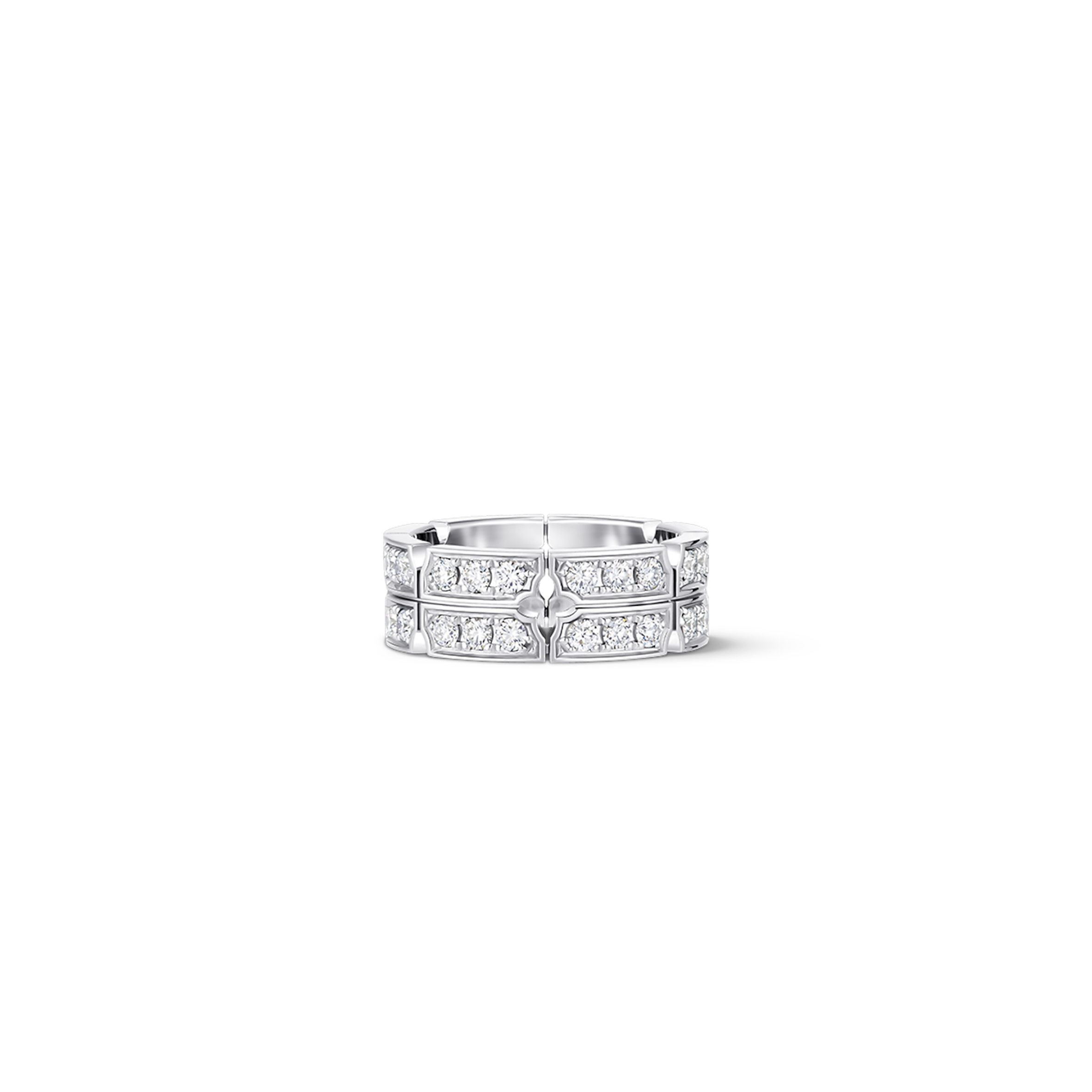 l**is V*t*n tumbler white gold and diamond ring q0l10a